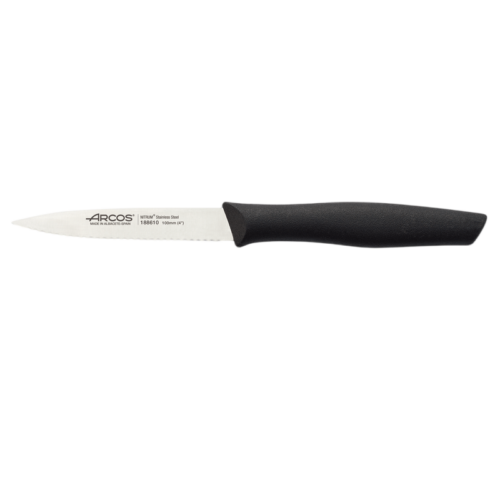 סכין ירקות משונן שפיץ Nova שחור