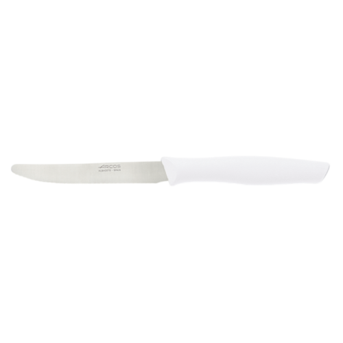 סכין ירקות 11 ס"מ משונן מעוגל Nova לבן