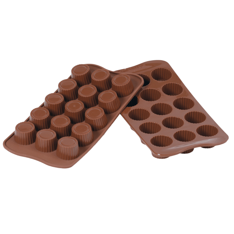 תבנית סיליקון שוקולד 15 שקעים PRALINE