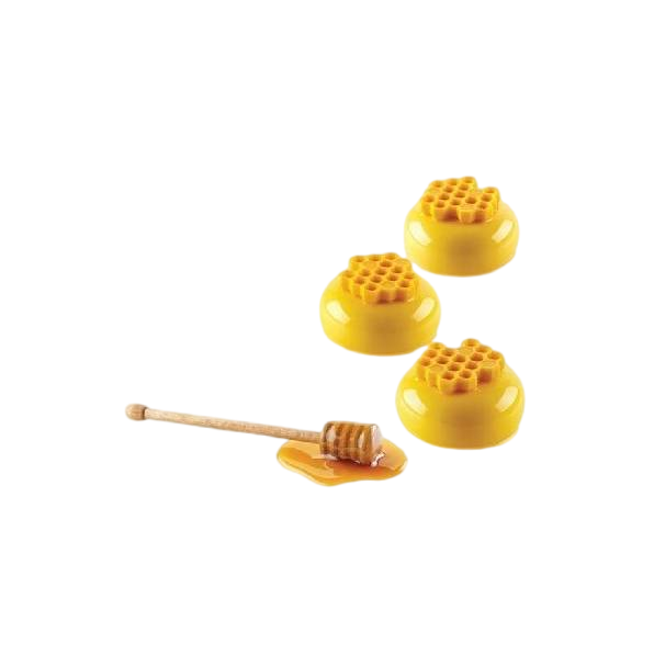 תבנית סיליקון 15 שקעים דבש הסדרה הלבנה Silikomart