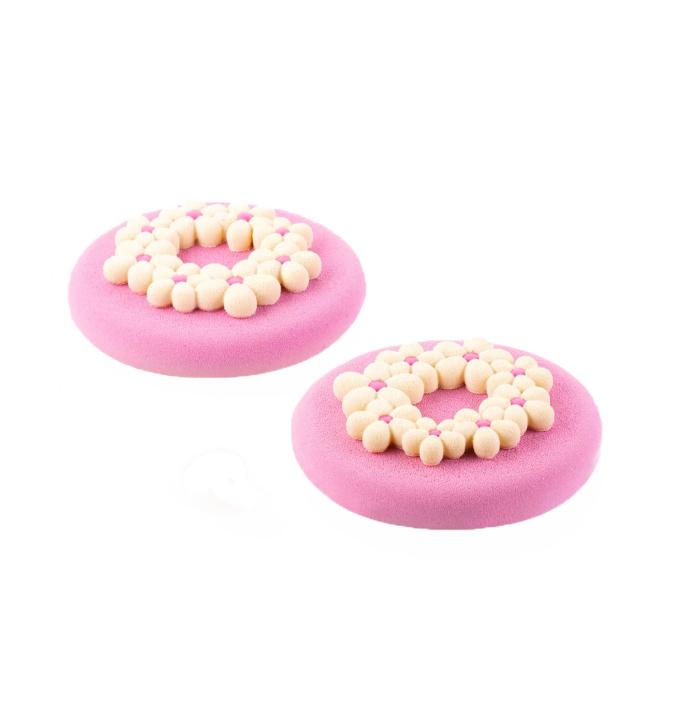 תבנית סיליקון פרחים 6 שקעים FLORA19 הסדרה הלבנה מבית Silikomart