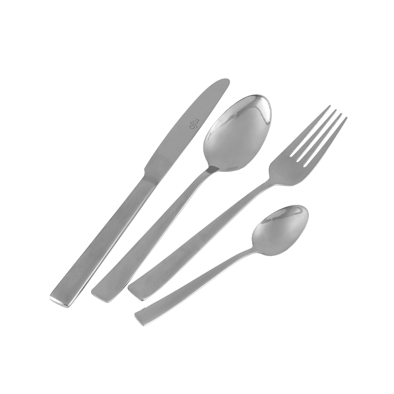 סט סכו”ם 24 חלקים כסף roso Bistro