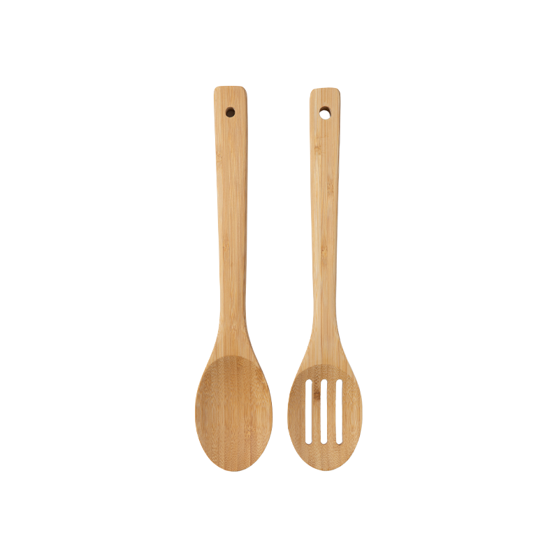 זוג כפות לסלט מעץ במבוק Bistro