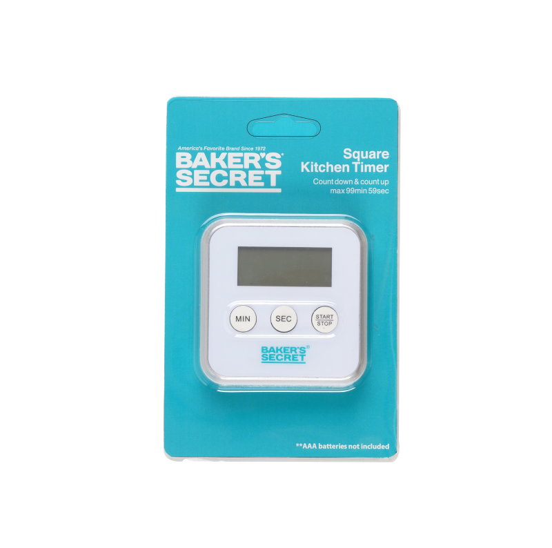 טיימר דיגיטלי מרובע Baker secret