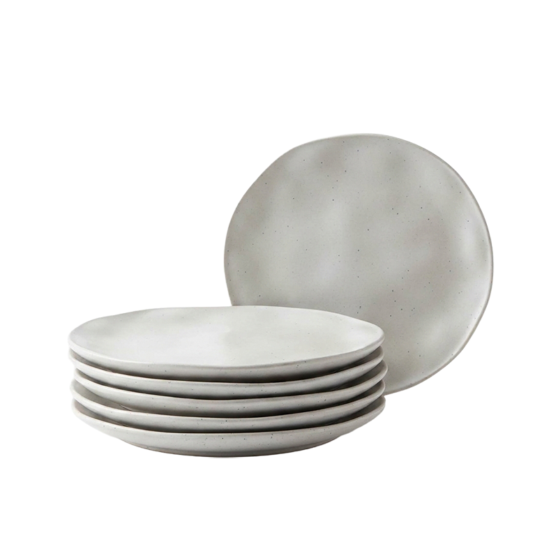 סט 6 צלחות 20 ס"מ Bistro eco לבן