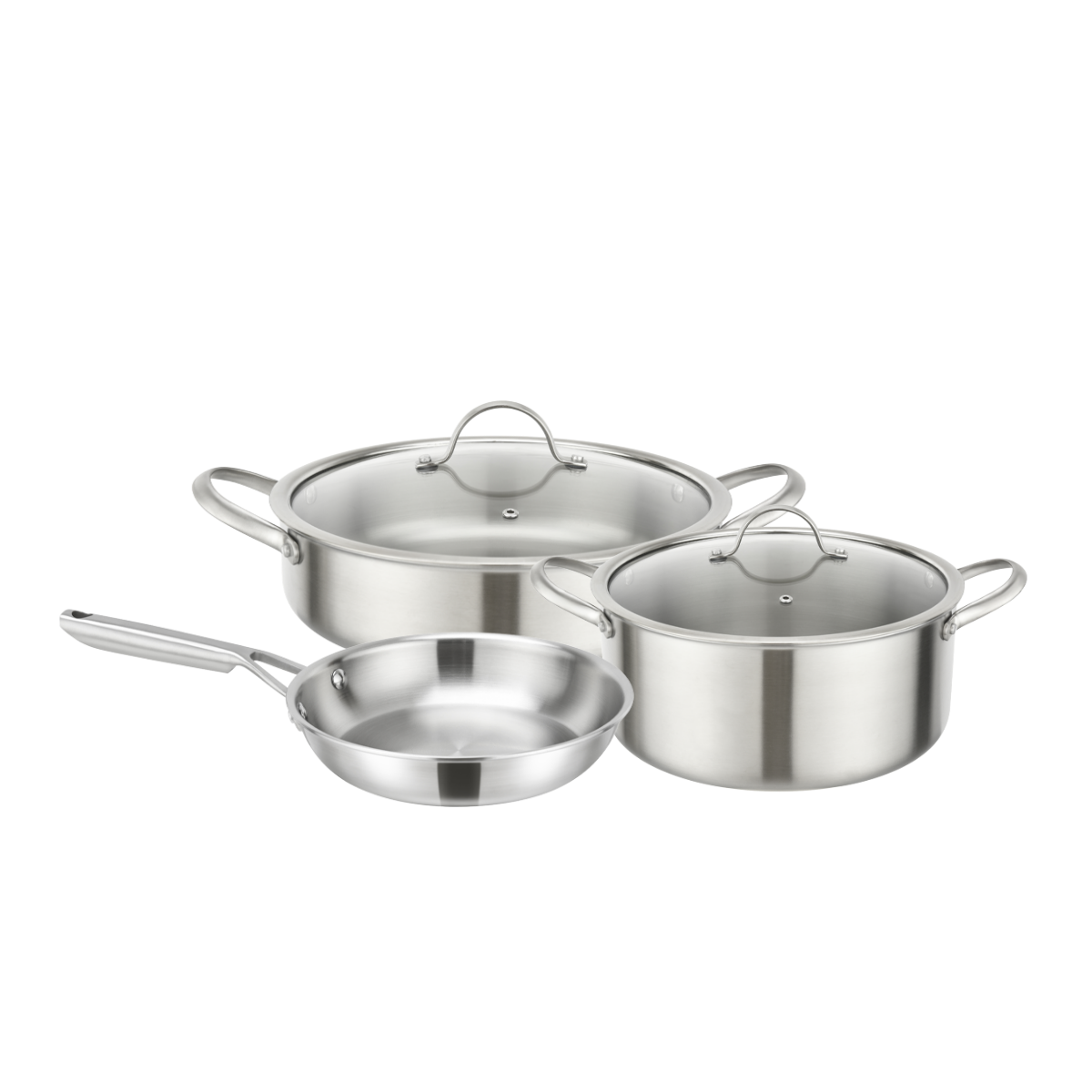 סט נירוסטה 5 חלקים Silver